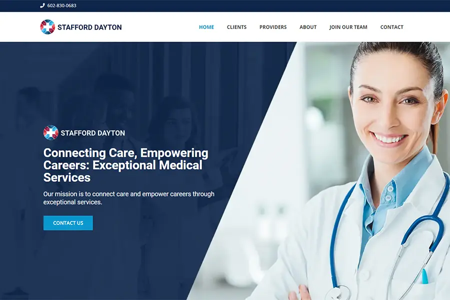 Stafford Dayton, LLC, Introduces Modernized Website Where Healthcare Professionals and Healthcare Facilities Can Connect for Career Opportunities