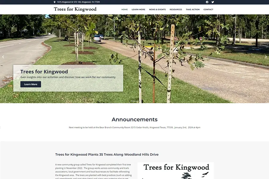 Trees for Kingwood